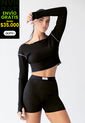 Crop Top Mujer Negro Fi 106414 de Formas Intimas