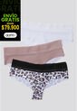 Cachetero Paq X3 Mujer Rosa Malva/Blanco/Estampado FI 96631 de Formas Intimas