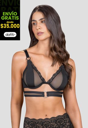 Brasier Mujer Negro Fi 105515