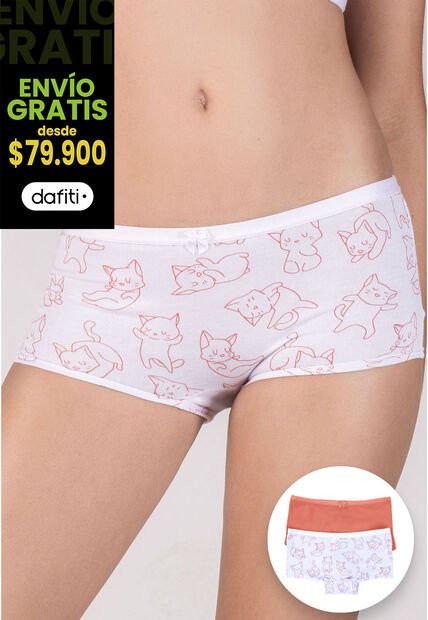 Bóxer Paq X2 Infantil Palo De Rosa FI 10005423