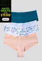 Cachetero Paq X3 Mujer Azul Petroleo FI 96631 de Formas Intimas