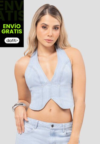 Corset Mujer Azul Claro Fi 112379 Formas Intimas