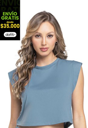 Camiseta Mujer Azul Fi 100893