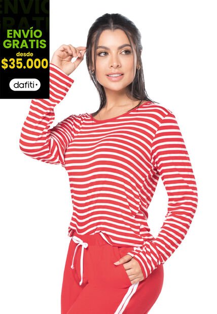 Buzo Mujer Rojo Fi 3016