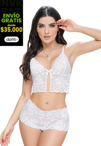 Pijama Mujer Blanco FI 101912 Formas Intimas