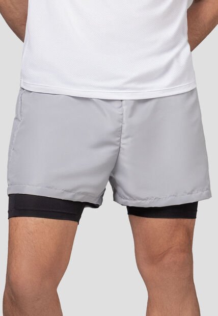Pantaloneta Hombre Gris Medio Fi 106411
