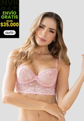 Bustier Mujer Rosa Fi 105087