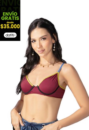 Brasier Mujer Rojo Fi 100681