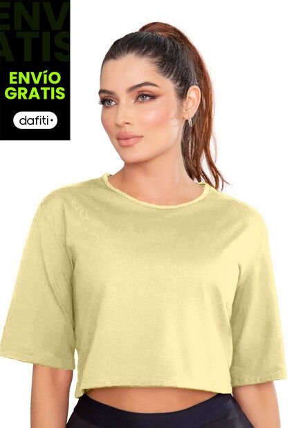 Camiseta Mujer Amarillo Fi 89861