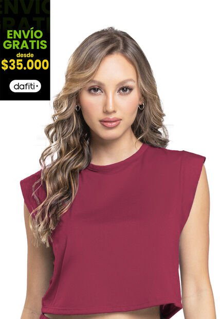 Camiseta Mujer Rojo Fi 100893