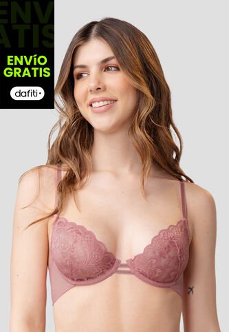 Bralette Mujer Palo De Rosa Oscuro Fi 90727 Formas Intimas