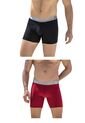 Bóxer Set  X2 Negro-Rojo FI 58299 de Formas Intimas