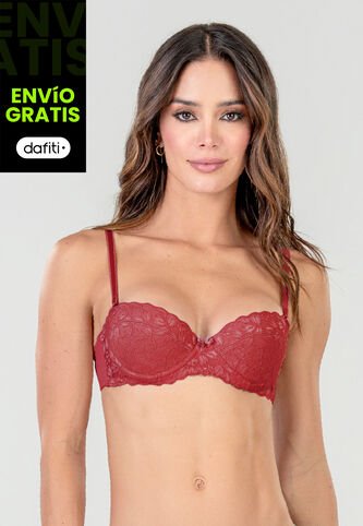 Brasier Mujer Rojo Fi 96900 Formas Intimas