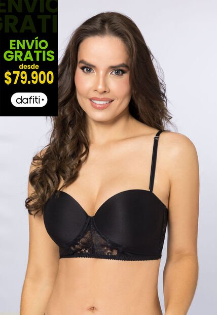 Bustier Mujer Negro Fi 110956