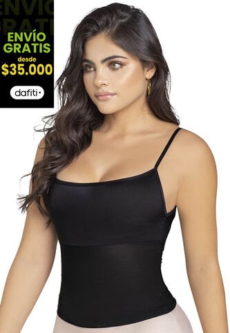 Camisilla Interior Mujer Negro FI 92486 Formas Intimas