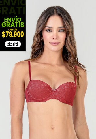 Brasier Mujer Rojo Fi 96900 Formas Intimas