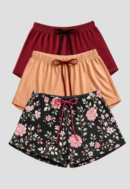 Short Paq X3 Mujer Multicolor Fi 112357