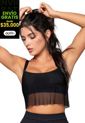 Top Mujer Negro Fi 3622