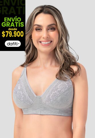 Brasier Mujer Gris Jaspe Fi 96568 Formas Intimas