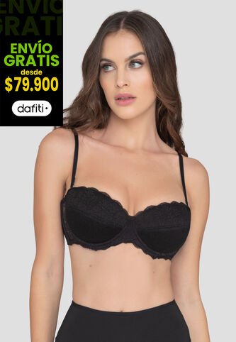 Brasier Mujer Negro Fi 96900 Formas Intimas