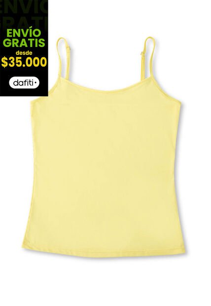 Camiseta Mujer Amarillo Fi 33546