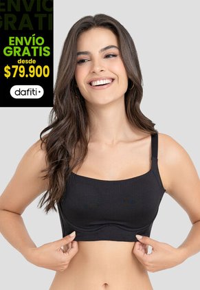 Brasier Mujer Negro Fi 104696