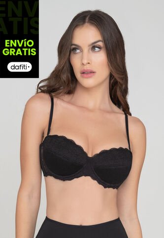 Brasier Mujer Negro FI 103349 Formas Intimas