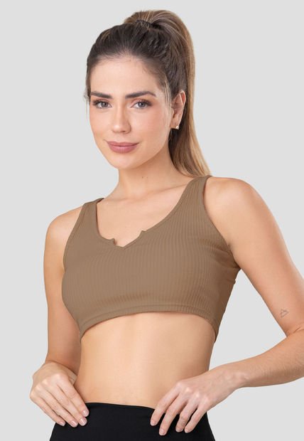 Crop Top Mujer Chocolate Fi 110507