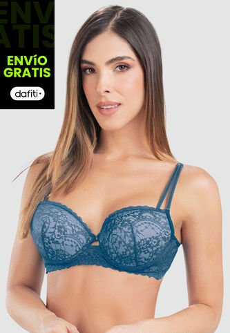 Brasier Mujer Azul Petroleo FI 7758 Formas Intimas