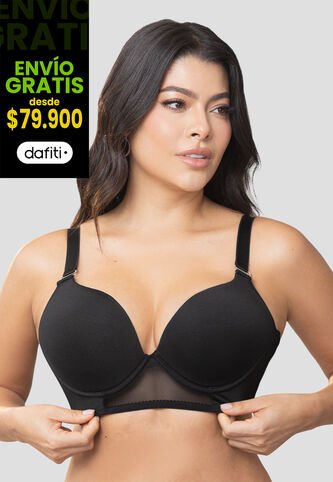 Brasier Mujer Negro Fi 103874 Formas Intimas