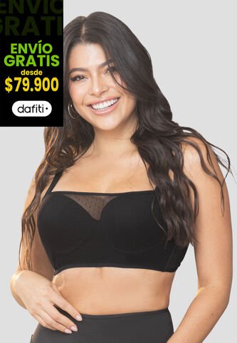 Bustier Mujer Negro Fi 103875 Formas Intimas