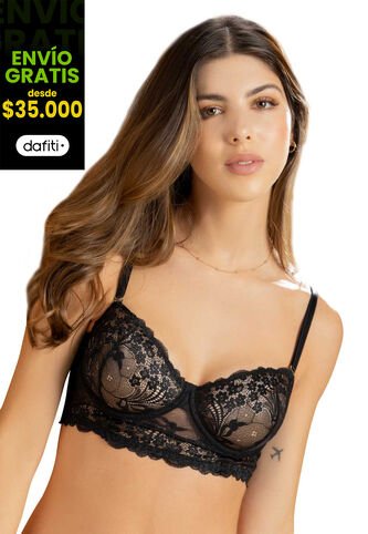 Bralette Mujer Negro FI 5413 Formas Intimas