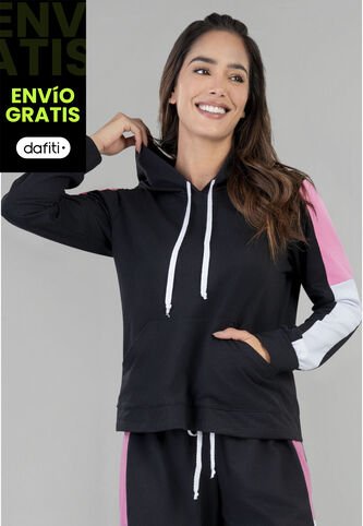 Buzo Mujer Negro FI 5564 Formas Intimas