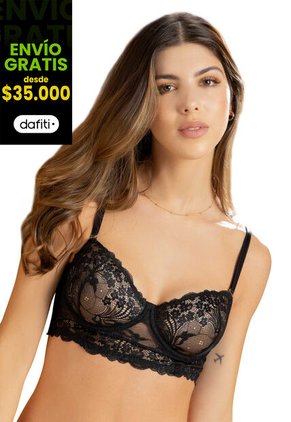 Bralette Mujer Negro FI 5413