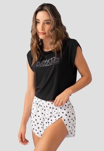 Pijama Mujer Negro FI 101555 Formas Intimas