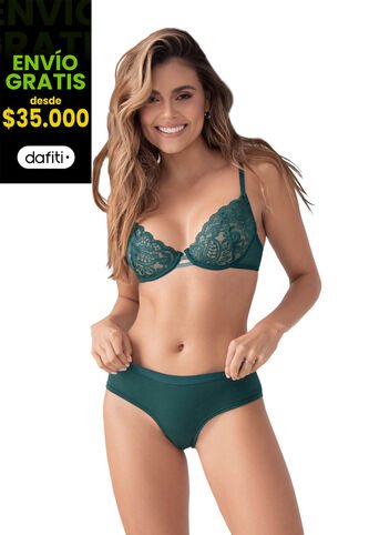 Bralette Verde Botella FI 90727 Formas Intimas