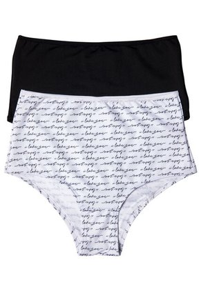 Cachetero Paq X2 Mujer Blanco-Negro FI 32778