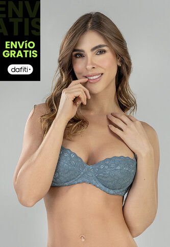 Brasier Mujer Azul Acero FI 96900 Formas Intimas