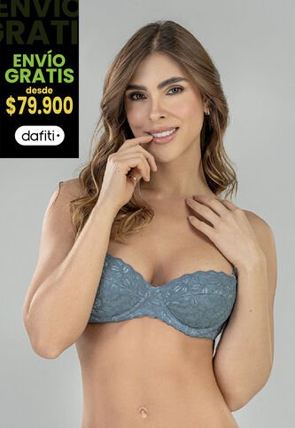 Brasier Mujer Azul Acero FI 96900 Formas Intimas