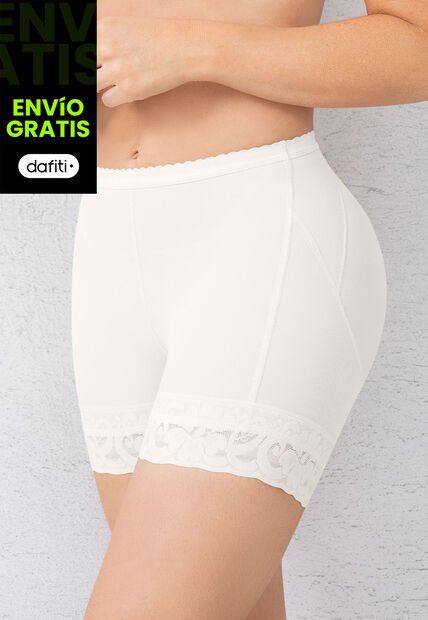 Short Levanta Cola Mujer Beige FI 105326