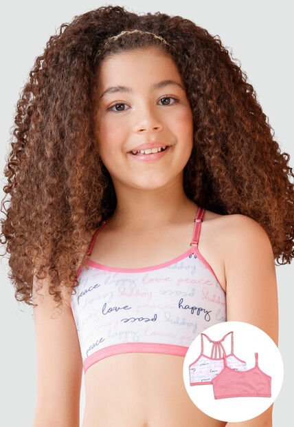 Top Paq X2 Infantil Rosado FI 33836