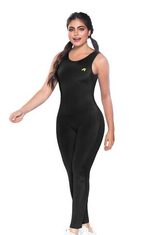 Enterizo Largo Mujer Negro Fi 87216 Formas Intimas