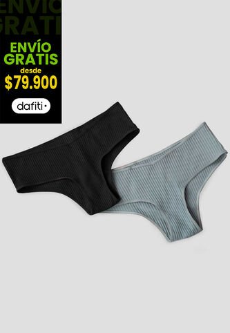 Cachetero Paq X2 Mujer Azul FI 101522 Formas Intimas