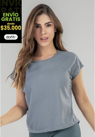 Camiseta Mujer Azul Acero FI 16981 Formas Intimas