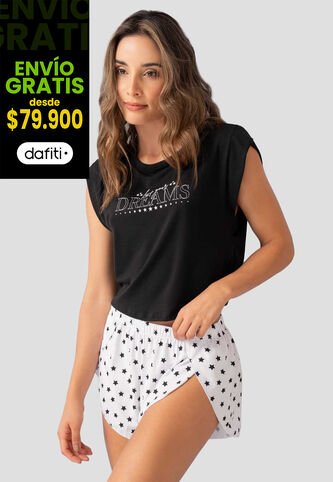 Pijama Mujer Negro FI 101555 Formas Intimas