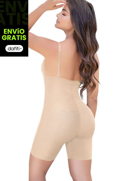 Enterizo Corto Mujer Beige FI 78837