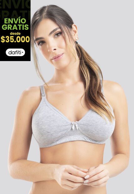Brasier Mujer Gris Jaspe FI 96392