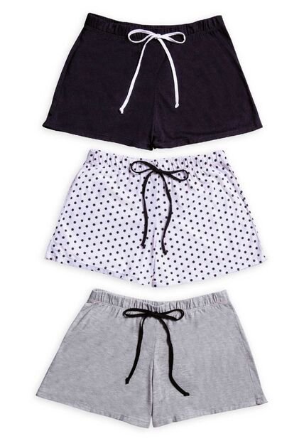 Short Paq X3 Mujer Multicolor Formas Intimas 76308