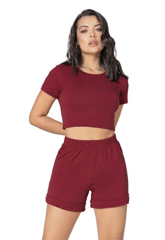 Conjunto Mujer Rojo Fi 3666 Formas Intimas