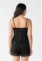 Pijama Mujer Negro Fi 106700 de Formas Intimas